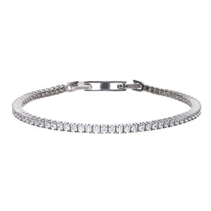 Diamonfire Silver and Cubic Zirconia Tennis Bracelet