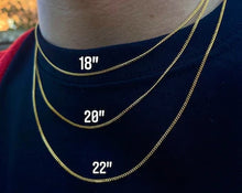 Load image into Gallery viewer, 9ct Yellow Gold Filed Curb Neck Chain - 18&quot;
