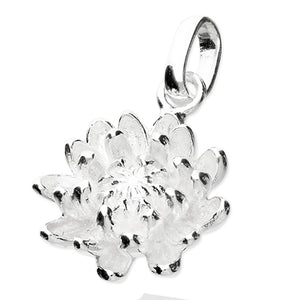 November Chrysanthemum Birth Flower Necklace