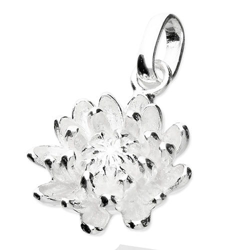 November Chrysanthemum Birth Flower Necklace