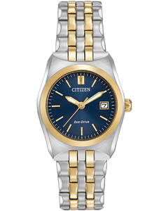 Citizen Eco Drive - Ladies Bi-Colour WR 100M Blue Dial
