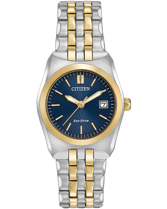 Citizen Eco Drive - Ladies Bi-Colour WR 100M Blue Dial