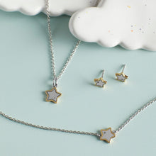 Load image into Gallery viewer, D For Diamond Gold Plated Star Necklace

