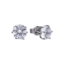 Load image into Gallery viewer, Diamonfire Cubic Zirconia Classic Solitaire Stud Earrings - 3ct
