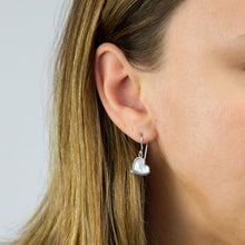Load image into Gallery viewer, Fiorelli Mother of Pearl Heart Drop Earrings
