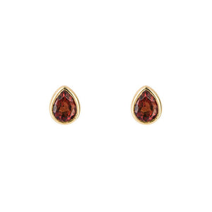 Silver Birthstone Earrings - Gold Plated