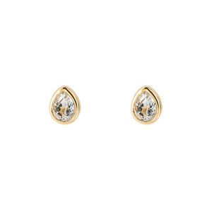 Silver Birthstone Earrings - Gold Plated