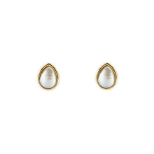 Load image into Gallery viewer, Silver Birthstone Earrings - Gold Plated
