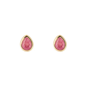 Silver Birthstone Earrings - Gold Plated