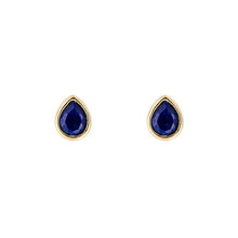 Load image into Gallery viewer, Silver Birthstone Earrings - Gold Plated
