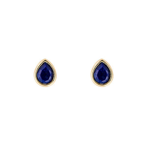 Silver Birthstone Earrings - Gold Plated