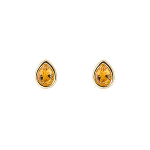 Silver Birthstone Earrings - Gold Plated