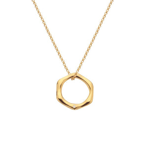 Hot Diamonds Gold Edit Gold Plated Fluid Pendant