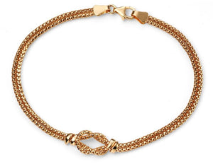 9ct Gold Mesh Knot Bracelet