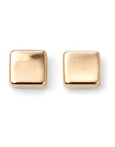 9ct Gold Polished Square Stud Earrings