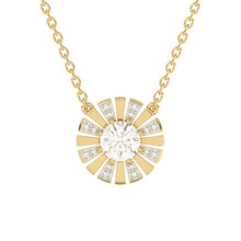 Load image into Gallery viewer, 9ct Gold White Topaz and Diamond Necklace
