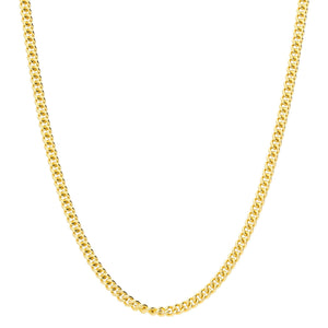 9ct Yellow Gold Filed Curb Chain - 20"