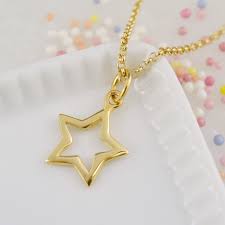 Lily Charmed 'Dream Big' Gold Star Necklace