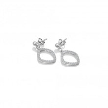 Load image into Gallery viewer, Hot Diamonds Behold White Topaz Statement Earrings
