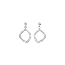 Load image into Gallery viewer, Hot Diamonds Behold White Topaz Statement Earrings
