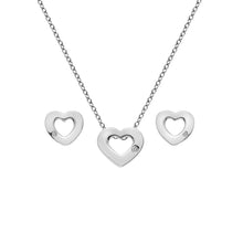 Load image into Gallery viewer, Hot Diamonds Amulets Heart Necklace and Earring Set

