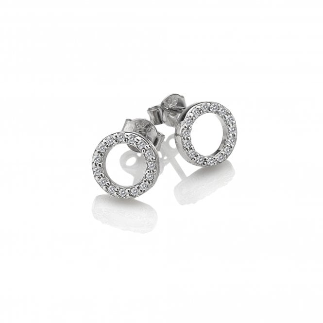 Hot Diamond Striking Circle Earrings