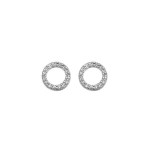 Hot Diamond Striking Circle Earrings