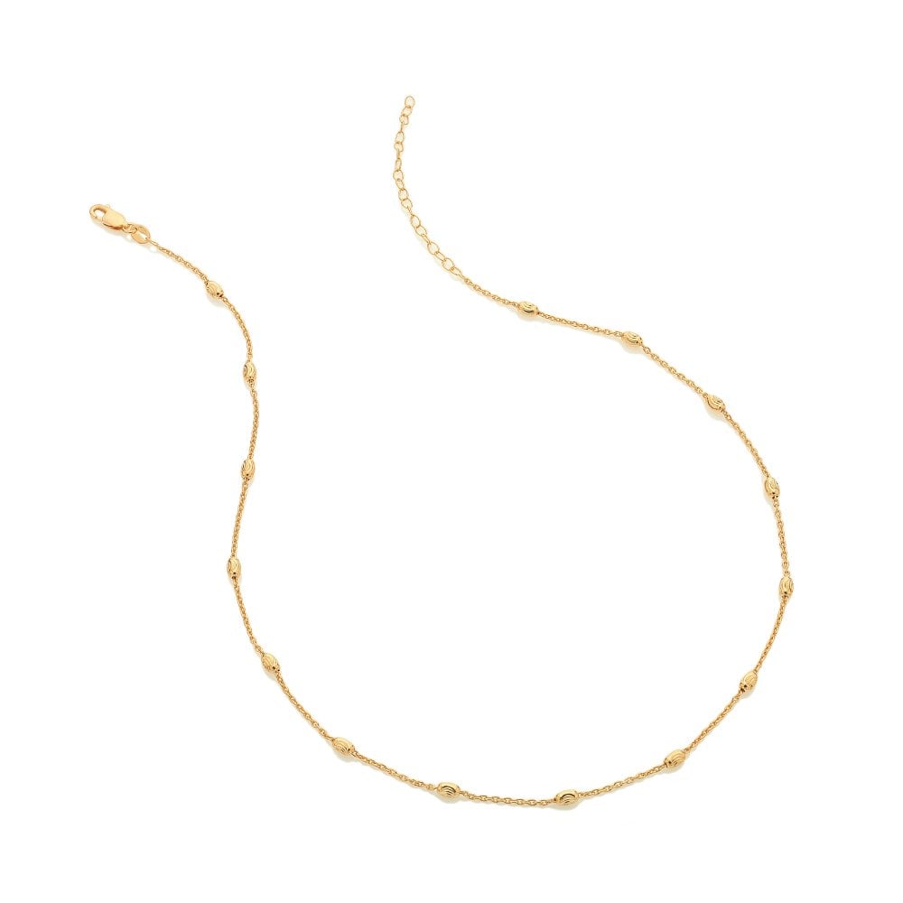 Hot Diamonds Gold Edit Embrace Oval Cable Chain