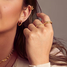 Load image into Gallery viewer, Hot Diamonds Gold Edit Spirit Duo Ring

