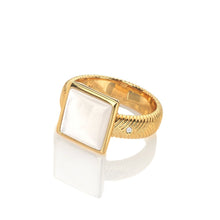 Load image into Gallery viewer, Hot Diamonds Jac Jossa Calm Pearl Square Ring
