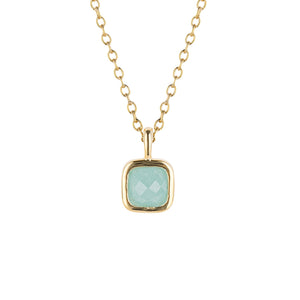 D for Diamond Birthstone Necklaces - Gold Plated