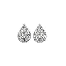 Load image into Gallery viewer, Hot Diamond Teardrop White Topaz Stud Earrings

