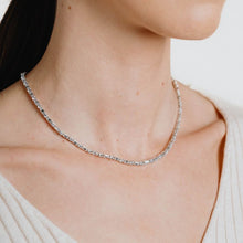 Load image into Gallery viewer, Diamonfire Baguette and Round Cubic Zirconia Necklet
