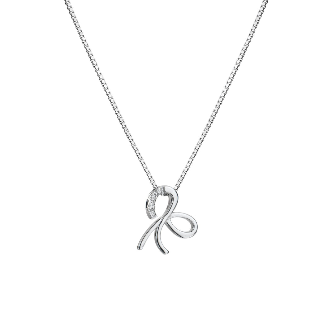 Hot Diamonds Ribbon Bow Pendant