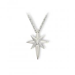 Nicole Barr North Star White Sapphire Pendant
