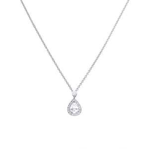 Diamonfire Cubic Zirconia Teardrop Pave Pendant