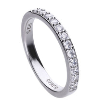 Load image into Gallery viewer, Diamonfire Silver and Cubic Zirconia Eternity Ring
