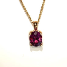 Load image into Gallery viewer, 9ct Gold Rhodolite Garnet Pendant
