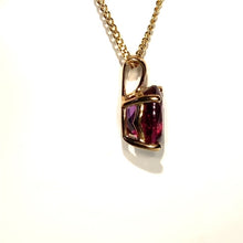 Load image into Gallery viewer, 9ct Gold Rhodolite Garnet Pendant
