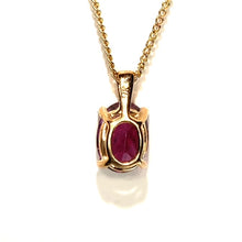 Load image into Gallery viewer, 9ct Gold Rhodolite Garnet Pendant
