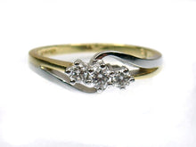 Load image into Gallery viewer, 18ct Yellow and White Gold Diamond Trilogy Ring
