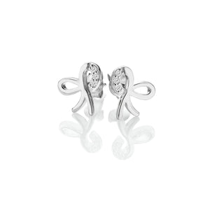 Hot Diamonds Ribbon Bow Earrings